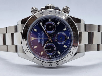 Seitona Silver Blue Dial