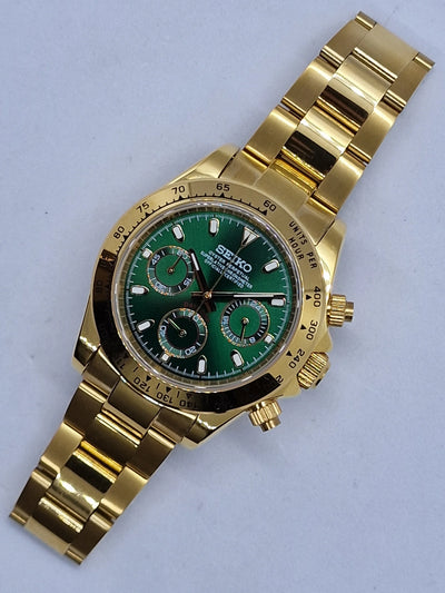 Seitona Gold Green Dial